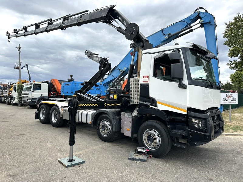 Renault C460 8x4 + (19m!) KRAN HIAB 288 E-6 HIDUO - RADIO - 5/6 F - STEEL SPRING / HUB REDUCTION - BE TRUCK - Hook lift, Truk derek: gambar 1 Renault C460 8x4 + (19m!) KRAN HIAB 288 E-6 HIDUO - RADIO - 5/6 F - STEEL SPRING / HUB REDUCTION - BE TRUCK - Hook lift, Truk derek: gambar 1