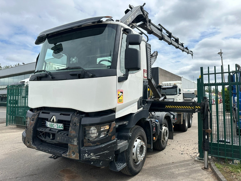Renault C460 8x4 HOOKLIFT + CRANE HIAB 288 E-6 HIDUO - RADIO - 5/6 F - STEEL SPRING / HUB REDUCTION - Truk derek: gambar 3 Renault C460 8x4 HOOKLIFT + CRANE HIAB 288 E-6 HIDUO - RADIO - 5/6 F - STEEL SPRING / HUB REDUCTION - Truk derek: gambar 3