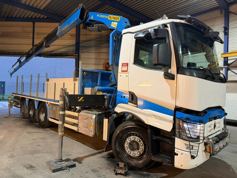 Renault C480 8x4 TRIDEM + CRANE (20m!) PALFINGER PK33002-EH E (6x) - PLATFORM 8m25 - LIFT/STEERING - GOOD TIRES - BE TRUCK - Truk derek: gambar 1 Renault C480 8x4 TRIDEM + CRANE (20m!) PALFINGER PK33002-EH E (6x) - PLATFORM 8m25 - LIFT/STEERING - GOOD TIRES - BE TRUCK - Truk derek: gambar 1