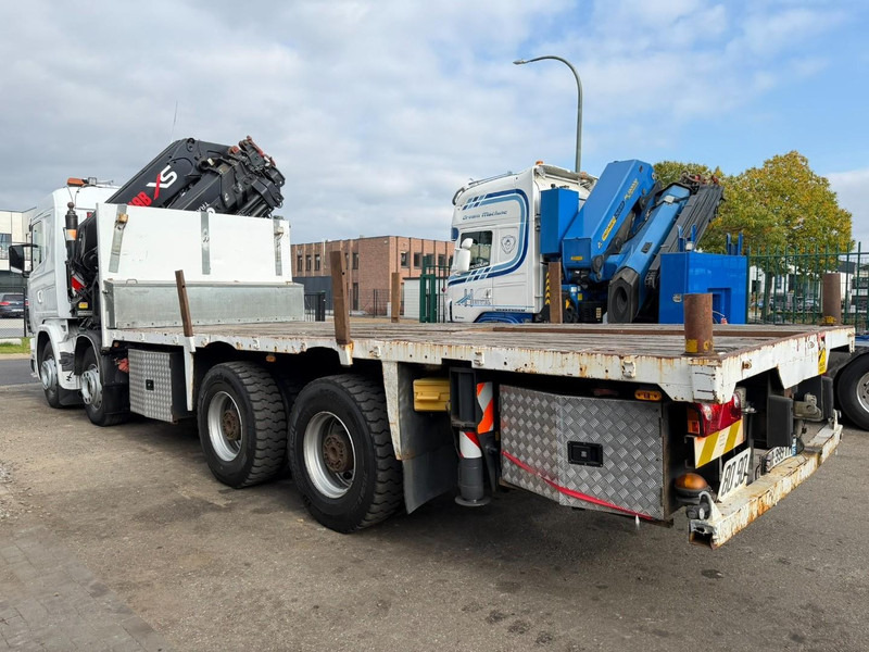 Scania 114C-380 8x4 PRITSCHE + KRAN HIAB 700 E-5 - PLATFORM 6m80 + TWISTLOCKS - MANUAL - RETARDER - STEEL SPRING / BIG AXLE HUB REDUCTION  - AP ACHSEN - Truk flatbed, Truk derek: gambar 5 Scania 114C-380 8x4 PRITSCHE + KRAN HIAB 700 E-5 - PLATFORM 6m80 + TWISTLOCKS - MANUAL - RETARDER - STEEL SPRING / BIG AXLE HUB REDUCTION  - AP ACHSEN - Truk flatbed, Truk derek: gambar 5