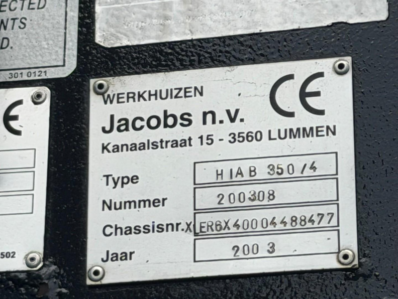 Scania 164L-480 V8 6x4 BAUSTOFF + KRAN HIAB 350-4 + JIB 90-4 - *TOP ZUSTAND* - ROTATOR - RADIO - RETARDER - BLATT / AP ACHSEN - BELGISCHE LKW - Truk flatbed, Truk derek: gambar 5 Scania 164L-480 V8 6x4 BAUSTOFF + KRAN HIAB 350-4 + JIB 90-4 - *TOP ZUSTAND* - ROTATOR - RADIO - RETARDER - BLATT / AP ACHSEN - BELGISCHE LKW - Truk flatbed, Truk derek: gambar 5