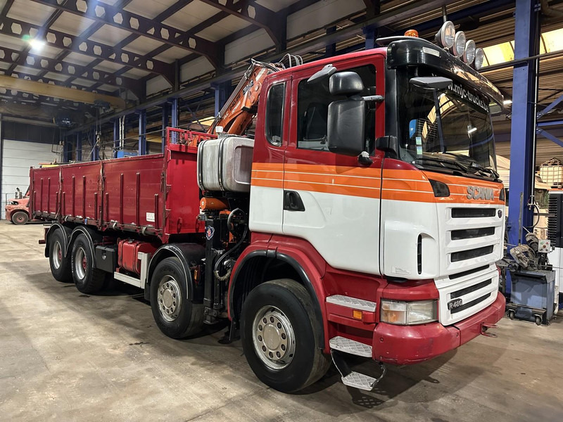 Scania G480 8x4 TIPPER + CRANE ATLAS 240.E4 + RADIO - STEEL SPRING / BIG AXLES - Truk jungkit, Truk derek: gambar 1 Scania G480 8x4 TIPPER + CRANE ATLAS 240.E4 + RADIO - STEEL SPRING / BIG AXLES - Truk jungkit, Truk derek: gambar 1