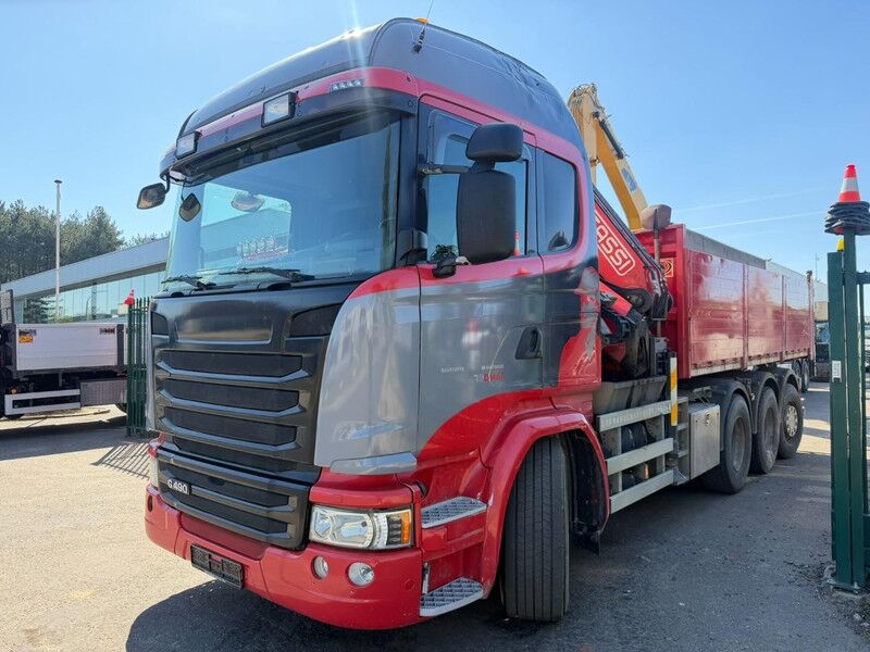 Scania G490 8x4 TRIDEM TIPPER + CRANE FASSI F275A.2.25 (5x) - ROTATOR - RADIO - RETARDER - *386.000km* - EURO 6 - LIFT/STEERING AXLE - FRIGO - Truk jungkit, Truk derek: gambar 3 Scania G490 8x4 TRIDEM TIPPER + CRANE FASSI F275A.2.25 (5x) - ROTATOR - RADIO - RETARDER - *386.000km* - EURO 6 - LIFT/STEERING AXLE - FRIGO - Truk jungkit, Truk derek: gambar 3
