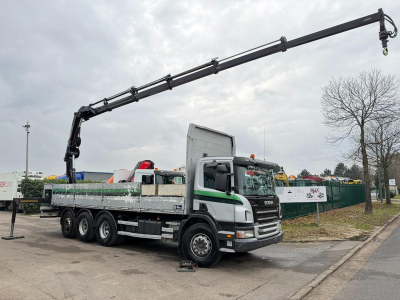 Scania P380 8x4 TRIDEM BAUSTOFF + KRAN HIAB 166 ES-5 HIPRO - ROTATOR + RADIO - 7m60 PRITSCHE - MANUAL - LIFT + LENKACHSE - Truk derek: gambar 2 Scania P380 8x4 TRIDEM BAUSTOFF + KRAN HIAB 166 ES-5 HIPRO - ROTATOR + RADIO - 7m60 PRITSCHE - MANUAL - LIFT + LENKACHSE - Truk derek: gambar 2
