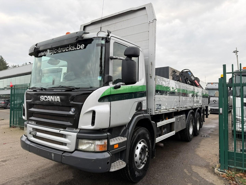 Scania P380 8x4 TRIDEM BAUSTOFF + KRAN HIAB 166 ES-5 HIPRO - ROTATOR + RADIO - 7m60 PRITSCHE - MANUAL - LIFT + LENKACHSE - Truk derek: gambar 4 Scania P380 8x4 TRIDEM BAUSTOFF + KRAN HIAB 166 ES-5 HIPRO - ROTATOR + RADIO - 7m60 PRITSCHE - MANUAL - LIFT + LENKACHSE - Truk derek: gambar 4