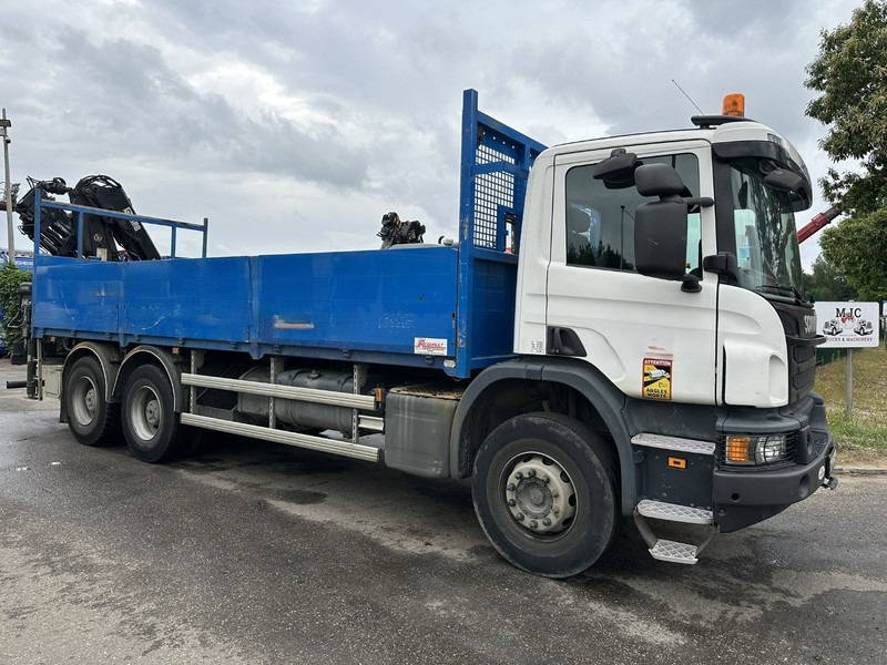 Scania P410 6x4 + CRANE HIAB 166 ES-4 - RETARDER - ROTATOR - PLATFORM 6m80 - BIG AXLES HUB REDUCTION - STEEL SPRING - Truk derek: gambar 1 Scania P410 6x4 + CRANE HIAB 166 ES-4 - RETARDER - ROTATOR - PLATFORM 6m80 - BIG AXLES HUB REDUCTION - STEEL SPRING - Truk derek: gambar 1