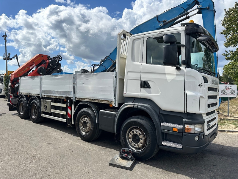 Scania R420 8x4 + CRANE PALFINGER PK44002 F (7x) + Rotator - 6m50 platform - Manual - - Truk flatbed, Truk derek: gambar 1 Scania R420 8x4 + CRANE PALFINGER PK44002 F (7x) + Rotator - 6m50 platform - Manual - - Truk flatbed, Truk derek: gambar 1
