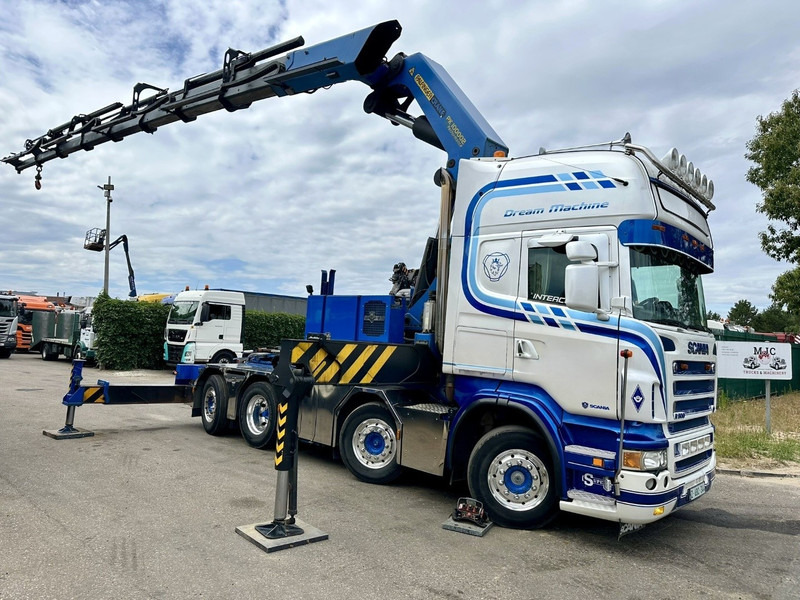 Scania R500 8x2 + CRANE 100Tm! PALFINGER PK100002 G 8x + 1 ME - RETARDER - ALCOA DURA BRIGHT - LIFT + STEERING - 5/6 HYDR F - TÜV 05/2026 - TOP CONDITION - Truk derek: gambar 1 Scania R500 8x2 + CRANE 100Tm! PALFINGER PK100002 G 8x + 1 ME - RETARDER - ALCOA DURA BRIGHT - LIFT + STEERING - 5/6 HYDR F - TÜV 05/2026 - TOP CONDITION - Truk derek: gambar 1