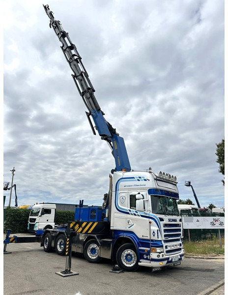 Scania R500 8x2 + CRANE 100Tm! PALFINGER PK100002 G 8x + 1 ME - RETARDER - ALCOA DURA BRIGHT - LIFT + STEERING - 5/6 HYDR F - TÜV 05/2026 - TOP CONDITION - Truk derek: gambar 5 Scania R500 8x2 + CRANE 100Tm! PALFINGER PK100002 G 8x + 1 ME - RETARDER - ALCOA DURA BRIGHT - LIFT + STEERING - 5/6 HYDR F - TÜV 05/2026 - TOP CONDITION - Truk derek: gambar 5