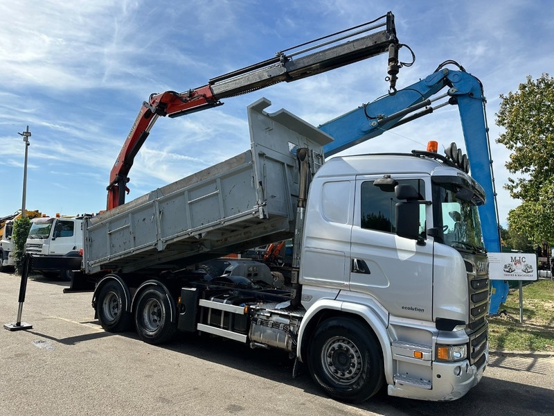 Scania R520 6x4 PRITSCHE + KRAN PALFINGER PK 15002 A - *ZSM + KIPPER* - RETARDER - *FULL AIR* - EUR 6 - BE TRUCK - Truk flatbed, Truk derek: gambar 3 Scania R520 6x4 PRITSCHE + KRAN PALFINGER PK 15002 A - *ZSM + KIPPER* - RETARDER - *FULL AIR* - EUR 6 - BE TRUCK - Truk flatbed, Truk derek: gambar 3