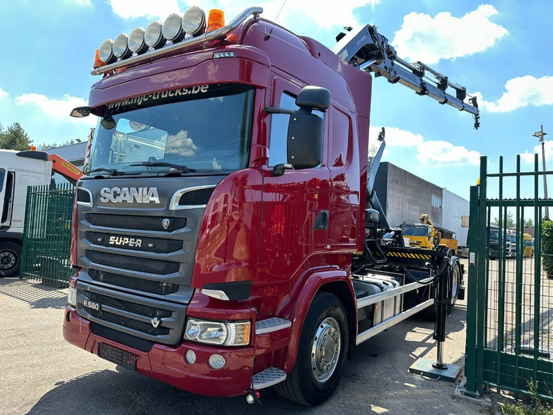 Scania R580 6X2 V8 HOOKLIFT + CRANE HIAB 211 E-4 HIPRO - ROTATOR - RETARDER - ALCOA ALU - RADIO - NL TRUCK - Hook lift, Truk derek: gambar 3 Scania R580 6X2 V8 HOOKLIFT + CRANE HIAB 211 E-4 HIPRO - ROTATOR - RETARDER - ALCOA ALU - RADIO - NL TRUCK - Hook lift, Truk derek: gambar 3