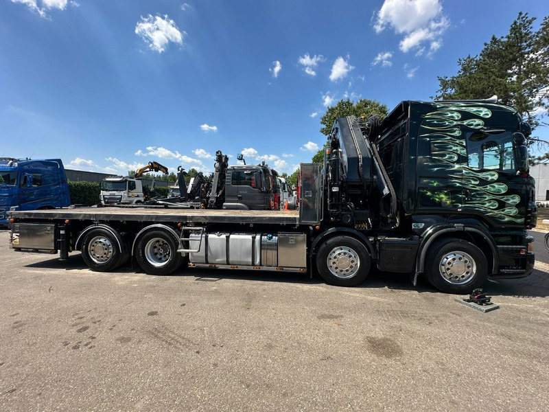 Scania R620 8x2 PRITSCHE + KRAN HIAB 800 EP-5 HIPRO - RETARDER - LIFT/STEERING AXLE - HIGHLINE SLEEPER - LEATHER - ALCOA - Truk flatbed, Truk derek: gambar 5 Scania R620 8x2 PRITSCHE + KRAN HIAB 800 EP-5 HIPRO - RETARDER - LIFT/STEERING AXLE - HIGHLINE SLEEPER - LEATHER - ALCOA - Truk flatbed, Truk derek: gambar 5
