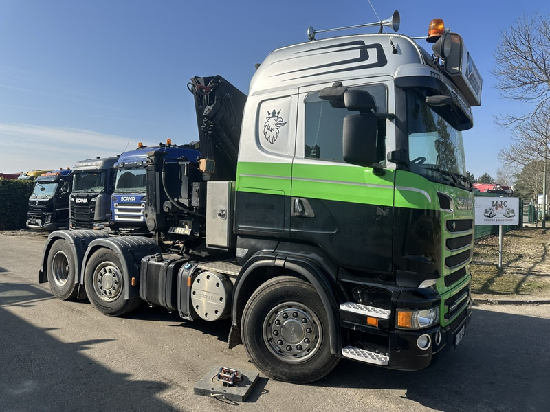 Scania R500 V8 6x2 TRACTOR + CRANE MKG HLK 231 HP (23tm) - 4x HYDR - RADIO - RETARDER - MANUAL - LIFT + STEERING AXLE - Tractor head: gambar 1 Scania R500 V8 6x2 TRACTOR + CRANE MKG HLK 231 HP (23tm) - 4x HYDR - RADIO - RETARDER - MANUAL - LIFT + STEERING AXLE - Tractor head: gambar 1