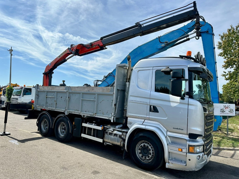 Scania R520 6x4 TRACTOR + TIPPER + CRANE PALFINGER PK 15002 A - RETARDER - *FULL AIR* - EUR 6 - BE TRUCK - Tractor head: gambar 5 Scania R520 6x4 TRACTOR + TIPPER + CRANE PALFINGER PK 15002 A - RETARDER - *FULL AIR* - EUR 6 - BE TRUCK - Tractor head: gambar 5