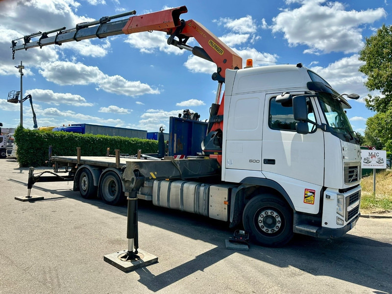 Volvo FH 500 6X2 PRITSCHE + KRAN PALFINGER PK50002 E 5x - RETARDER - PLATFORM 6m20 - TWISTLOCKS 20' - 561.000km - EURO 5 - Truk flatbed, Truk derek: gambar 2 Volvo FH 500 6X2 PRITSCHE + KRAN PALFINGER PK50002 E 5x - RETARDER - PLATFORM 6m20 - TWISTLOCKS 20' - 561.000km - EURO 5 - Truk flatbed, Truk derek: gambar 2