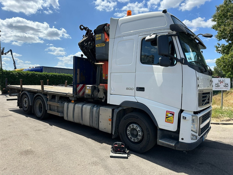 Volvo FH 500 6X2 PRITSCHE + KRAN PALFINGER PK50002 E 5x - RETARDER - PLATFORM 6m20 - TWISTLOCKS 20' - 561.000km - EURO 5 - Truk flatbed, Truk derek: gambar 1 Volvo FH 500 6X2 PRITSCHE + KRAN PALFINGER PK50002 E 5x - RETARDER - PLATFORM 6m20 - TWISTLOCKS 20' - 561.000km - EURO 5 - Truk flatbed, Truk derek: gambar 1