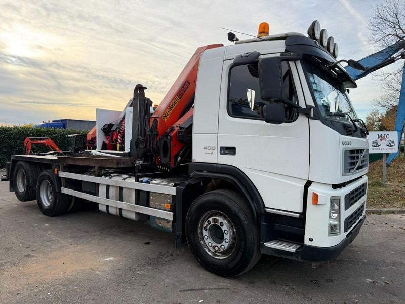 Volvo FM 400 6x2 HOOKLIFT + CRANE PALFINGER PK 15500 B (2x) - 5/6 F - MANUAL - EURO 4 - BE TRUCK - Hook lift, Truk derek: gambar 3 Volvo FM 400 6x2 HOOKLIFT + CRANE PALFINGER PK 15500 B (2x) - 5/6 F - MANUAL - EURO 4 - BE TRUCK - Hook lift, Truk derek: gambar 3
