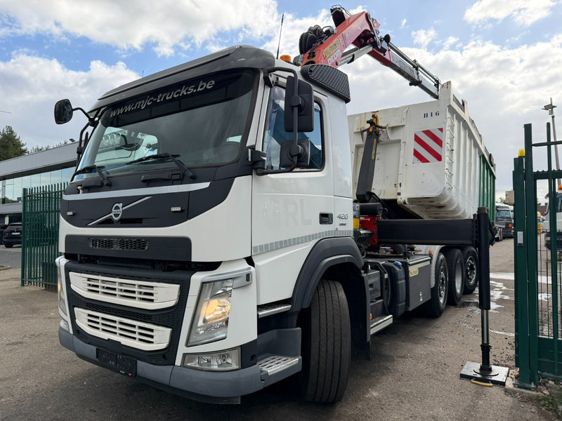 Volvo FM 420 8x2 HOOKLIFT + CRANE PALFINGER PK19.001 SLD B - *294.000km* - EURO 6 - LIFT + STEERING AXLE - I SHIFT - BE TRUCK - Hook lift, Truk derek: gambar 3 Volvo FM 420 8x2 HOOKLIFT + CRANE PALFINGER PK19.001 SLD B - *294.000km* - EURO 6 - LIFT + STEERING AXLE - I SHIFT - BE TRUCK - Hook lift, Truk derek: gambar 3