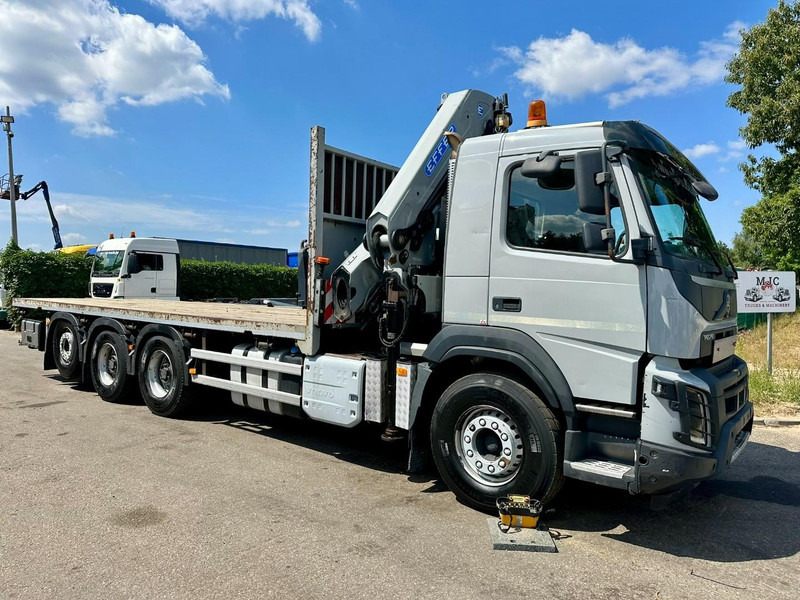 Volvo FMX 330 8x4 TRIDEM PRITSCHE + KRAN EFFER 265 / 6S - PLATFORM 7m50 - EURO 6 - RADIO - *473.000km* - TÜV 05/2026 - BE TRUCK - Truk flatbed, Truk derek: gambar 1 Volvo FMX 330 8x4 TRIDEM PRITSCHE + KRAN EFFER 265 / 6S - PLATFORM 7m50 - EURO 6 - RADIO - *473.000km* - TÜV 05/2026 - BE TRUCK - Truk flatbed, Truk derek: gambar 1