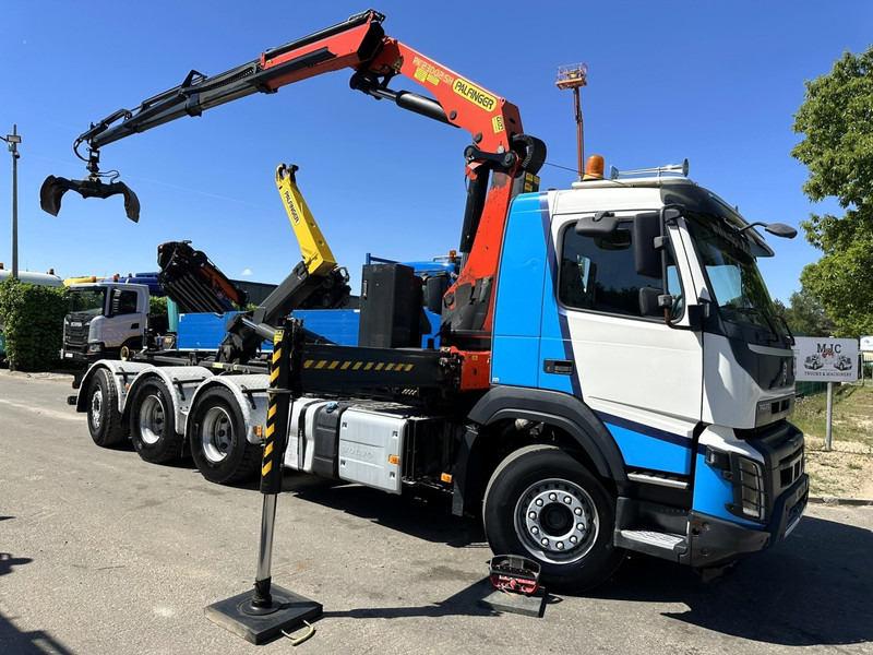 Volvo FMX 460 8x4 TRIDEM HOOKLIFT + CRANE PK 23002 SH + GRABBER / ROTATOR - EURO 6 - LIFT + STEERING AXLE - *374.000km* - EXT BUMPER - Hook lift, Truk derek: gambar 1 Volvo FMX 460 8x4 TRIDEM HOOKLIFT + CRANE PK 23002 SH + GRABBER / ROTATOR - EURO 6 - LIFT + STEERING AXLE - *374.000km* - EXT BUMPER - Hook lift, Truk derek: gambar 1