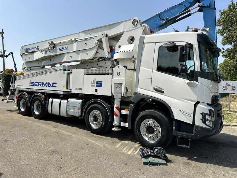 Truk pompa beton Volvo FMX 500 8x4 + SERMAC 5Z42 BETONPUMP 42m! - *108.000km* - TÜV 11/2025 - ALCOA - HUB REDUCTION - TOP CONDITION - BELGIAN TRUCK: gambar 1