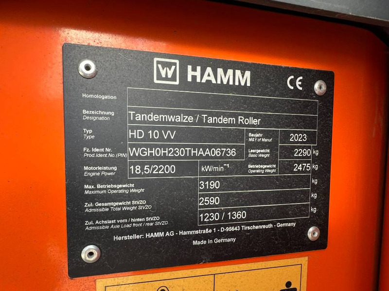 Roller baru Hamm HD 10 VV: gambar 11