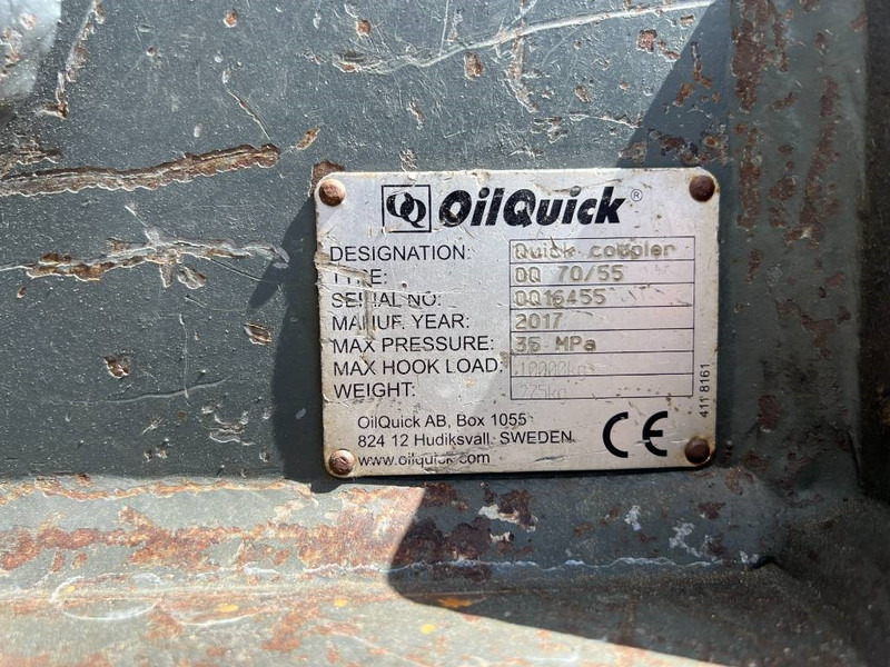 OilQuick OQ70/55 - EC210 / EC220 - Skrup cepat untuk Peralatan konstruksi: gambar 5 OilQuick OQ70/55 - EC210 / EC220 - Skrup cepat untuk Peralatan konstruksi: gambar 5