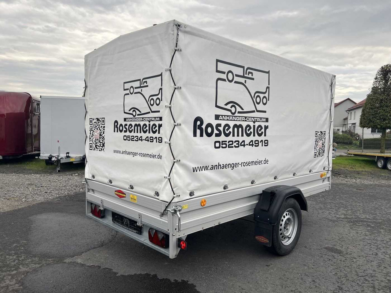 BOECKMANN TL-AL 3015/135 Plane weiß Kastenanhänger gebrems - Trailer mobil: gambar 2 BOECKMANN TL-AL 3015/135 Plane weiß Kastenanhänger gebrems - Trailer mobil: gambar 2