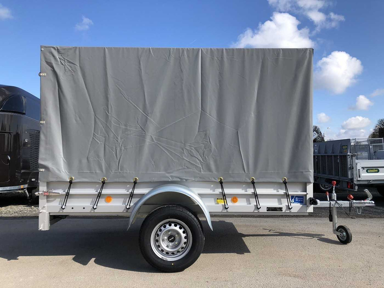 KOCH U4 mit Plane 1500 grau Kastenanhänger ungebremst - Trailer mobil: gambar 1 KOCH U4 mit Plane 1500 grau Kastenanhänger ungebremst - Trailer mobil: gambar 1