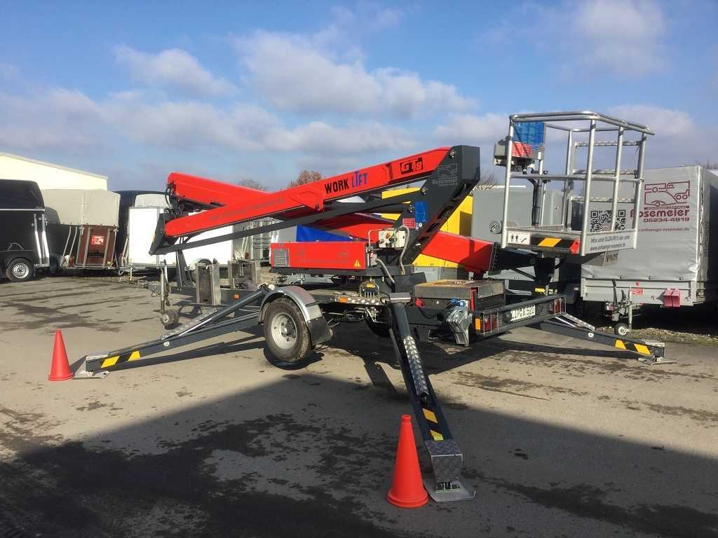 PAUS Lift GT 18A Sonderanhänger Mietgerät Maschinentransporter - Lift boom yang dapat ditarik: gambar 1 PAUS Lift GT 18A Sonderanhänger Mietgerät Maschinentransporter - Lift boom yang dapat ditarik: gambar 1