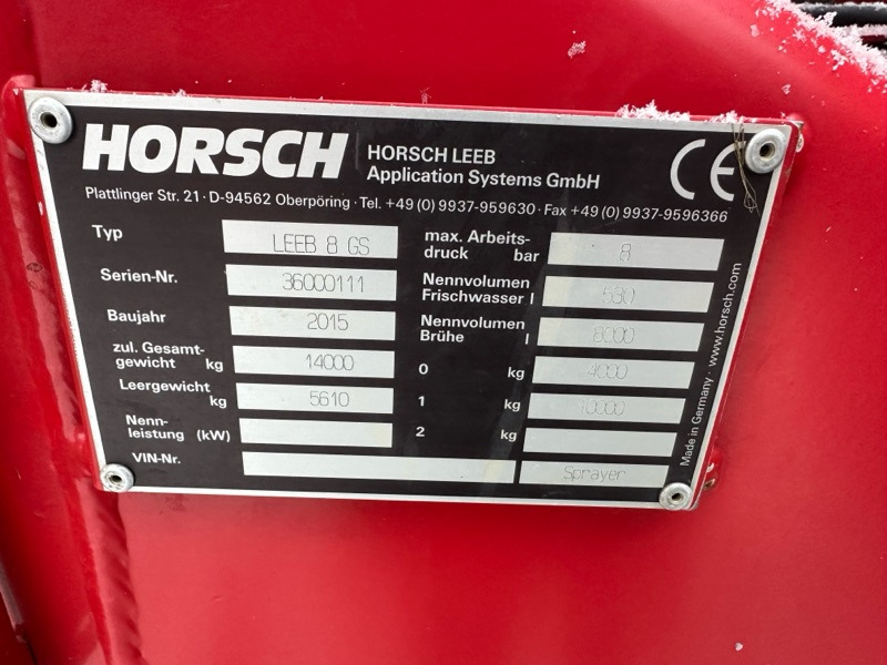 Horsch LEEB 8 GS - Semprotan: gambar 2 Horsch LEEB 8 GS - Semprotan: gambar 2