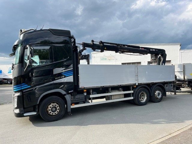 Volvo FH500 Baustoff LKW Hiap 177K Top gepflegt - Truk flatbed, Truk derek: gambar 1 Volvo FH500 Baustoff LKW Hiap 177K Top gepflegt - Truk flatbed, Truk derek: gambar 1