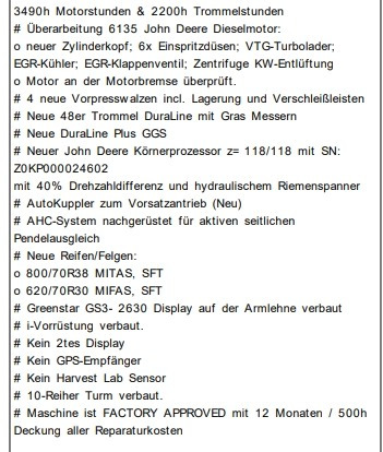 John Deere 8400i PREMIUM USED - Mesin pemanen: gambar 2 John Deere 8400i PREMIUM USED - Mesin pemanen: gambar 2