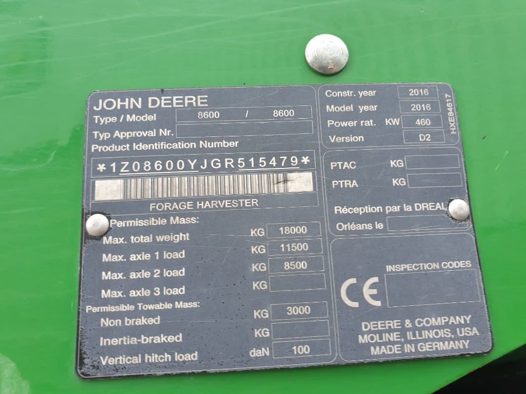 John Deere 8600I - Mesin pemanen: gambar 5 John Deere 8600I - Mesin pemanen: gambar 5