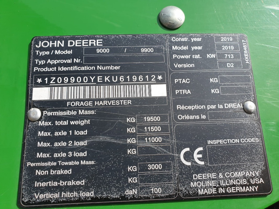John Deere 9900 - Mesin pemanen: gambar 2 John Deere 9900 - Mesin pemanen: gambar 2