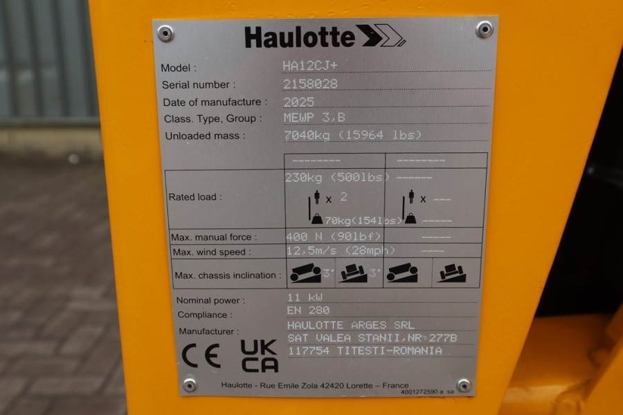 Boom artikulasi Haulotte HA12CJ+ Guarantee! Electric, 12 m Working Height,: gambar 6 Boom artikulasi Haulotte HA12CJ+ Guarantee! Electric, 12 m Working Height,: gambar 6