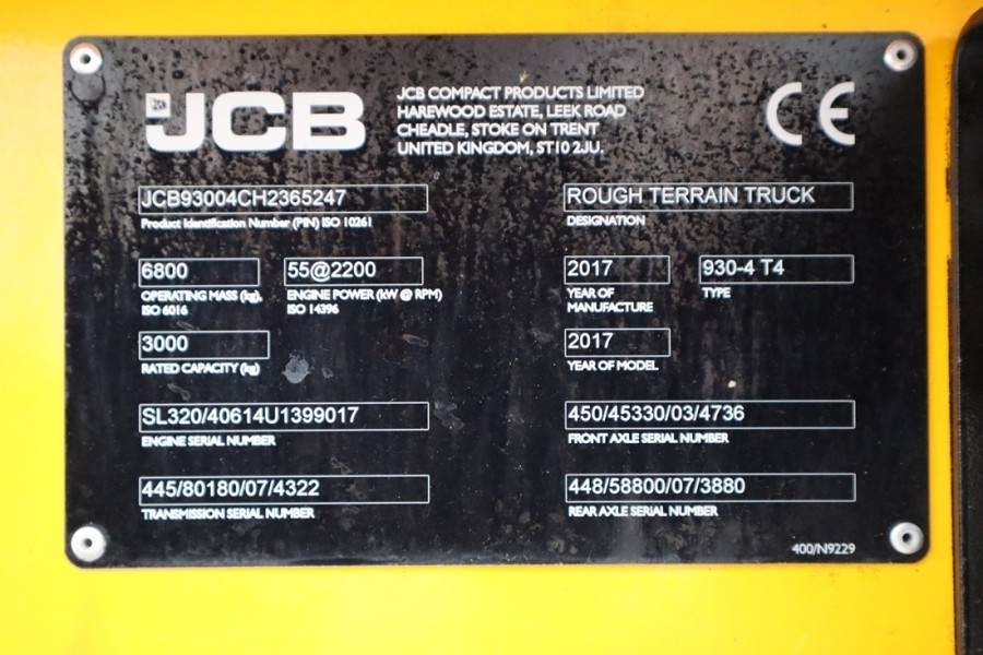 Forklift medan kasar JCB 930-4 T4 Valid inspection, *Guarantee! Diesel, 4x4: gambar 6