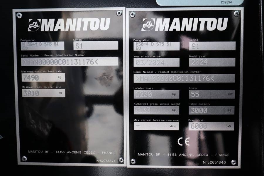Manitou M30-4 Valid inspection, *Guarantee! Diesel, 4x4 D - Forklift medan kasar: gambar 4 Manitou M30-4 Valid inspection, *Guarantee! Diesel, 4x4 D - Forklift medan kasar: gambar 4