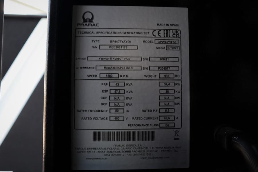 Leasing Pramac GPW45Y/FS5 Valid inspection, *Guarantee! Diesel, 4  Pramac GPW45Y/FS5 Valid inspection, *Guarantee! Diesel, 4: gambar 6