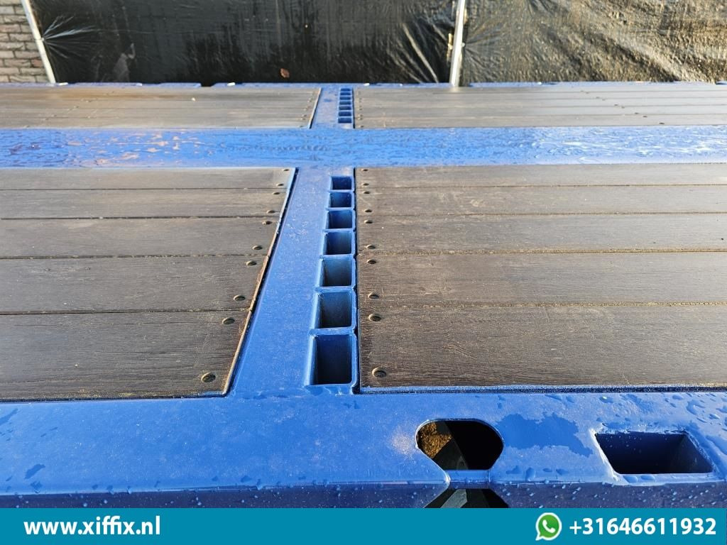 Semi-trailer flatbed Doll 3-ass. Vlakke uitschuifbare oplegger / Naloop gestuurd / 14091: gambar 9