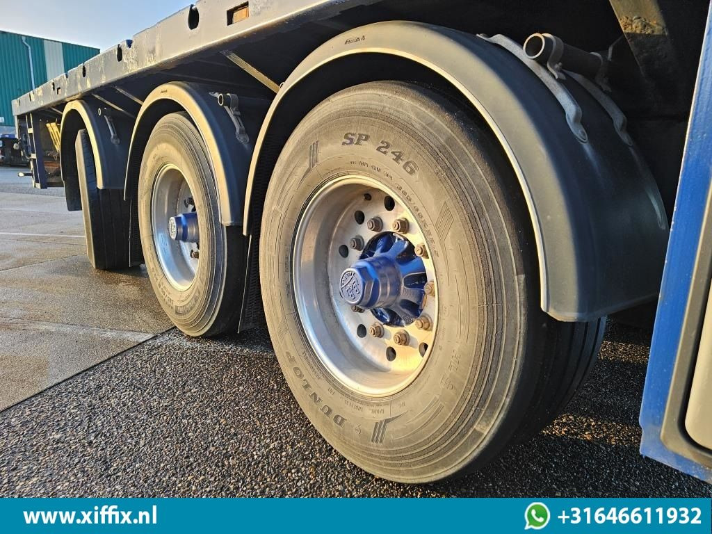 Semi-trailer flatbed Doll 3-ass. Vlakke uitschuifbare oplegger / Naloop gestuurd / 14091: gambar 7