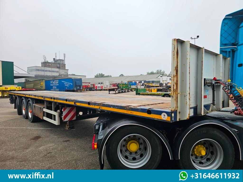Doll 3-ass. Vlakke uitschuifbare oplegger / Naloop gestuurd - Semi-trailer flatbed: gambar 4 Doll 3-ass. Vlakke uitschuifbare oplegger / Naloop gestuurd - Semi-trailer flatbed: gambar 4