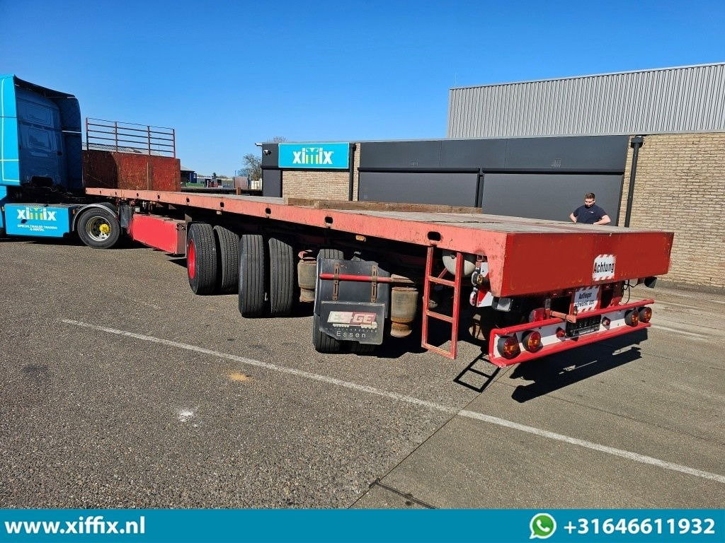 ES-GE 3-ass. Vlakke dubbel 2x uitschuifbare oplegger / 3x gestuurd - Semi-trailer flatbed: gambar 4 ES-GE 3-ass. Vlakke dubbel 2x uitschuifbare oplegger / 3x gestuurd - Semi-trailer flatbed: gambar 4