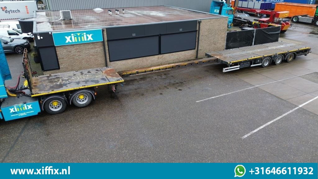 ES-GE 3-ass. Vlakke uitschuifbare Mega oplegger / Naloop gestuurd - Semi-trailer flatbed: gambar 1 ES-GE 3-ass. Vlakke uitschuifbare Mega oplegger / Naloop gestuurd - Semi-trailer flatbed: gambar 1