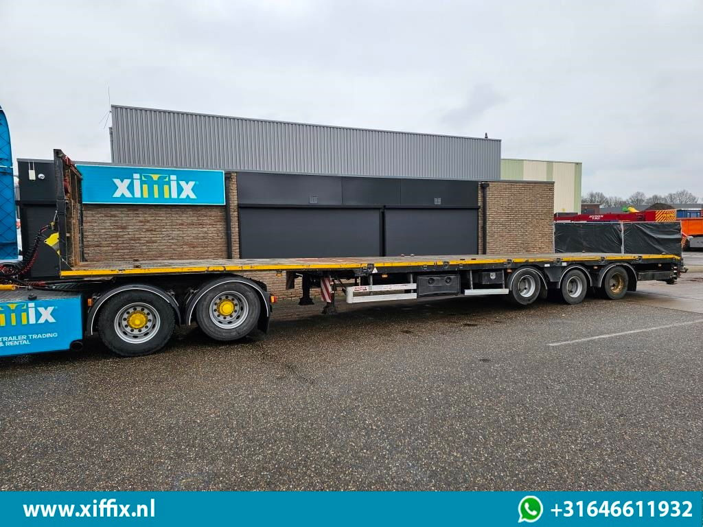 ES-GE 3-ass. Vlakke uitschuifbare Mega oplegger / Naloop gestuurd - Semi-trailer flatbed: gambar 5 ES-GE 3-ass. Vlakke uitschuifbare Mega oplegger / Naloop gestuurd - Semi-trailer flatbed: gambar 5