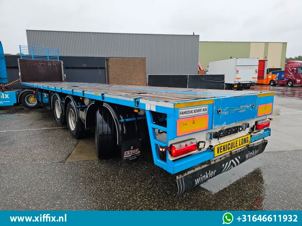 ES-GE 3-ass. Vlakke uitschuifbare oplegger / Naloop gestuurd - Semi-trailer flatbed: gambar 4 ES-GE 3-ass. Vlakke uitschuifbare oplegger / Naloop gestuurd - Semi-trailer flatbed: gambar 4