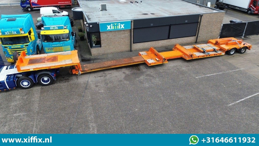 Faymonville 2-ass. Uitschuifbare dieplader met afneembare zwanenhals / 2x gestuurd - Semi-trailer low bed: gambar 1 Faymonville 2-ass. Uitschuifbare dieplader met afneembare zwanenhals / 2x gestuurd - Semi-trailer low bed: gambar 1