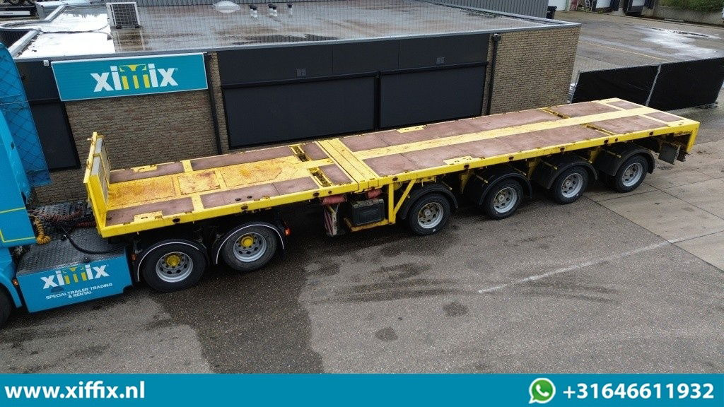 Faymonville 4-ass. Vlakke triple 3x uitschuifbare oplegger / 35 meter / 4x gestuurd - Semi-trailer flatbed: gambar 1 Faymonville 4-ass. Vlakke triple 3x uitschuifbare oplegger / 35 meter / 4x gestuurd - Semi-trailer flatbed: gambar 1