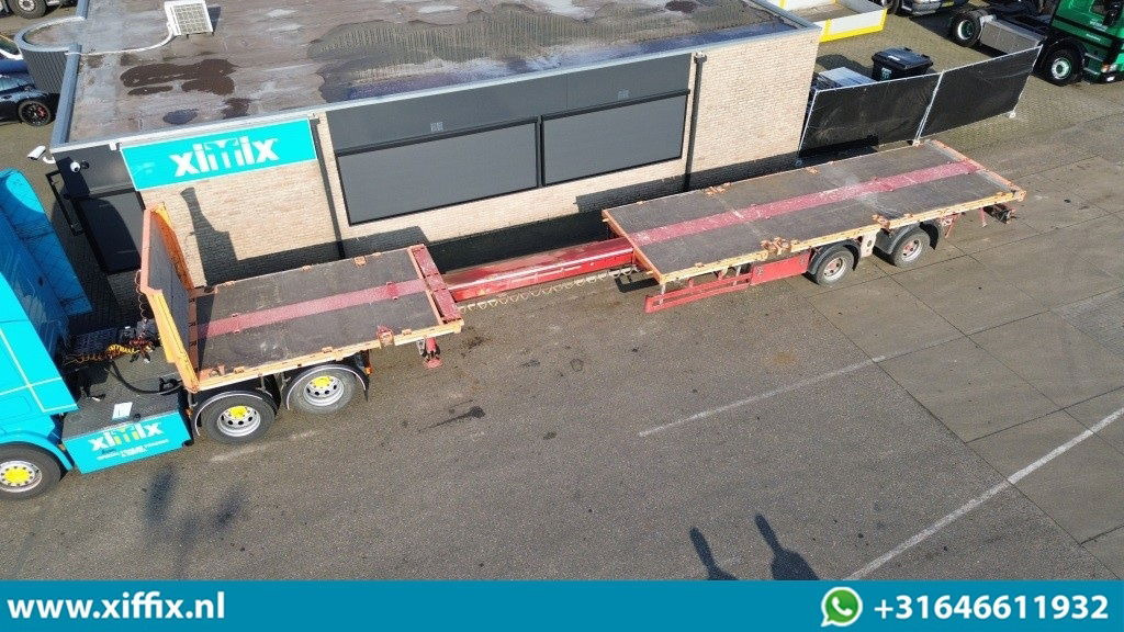 Fellechner 2-ass. Vlakke uitschuifbare Mega oplegger / Naloop gestuurd - Semi-trailer flatbed: gambar 1 Fellechner 2-ass. Vlakke uitschuifbare Mega oplegger / Naloop gestuurd - Semi-trailer flatbed: gambar 1