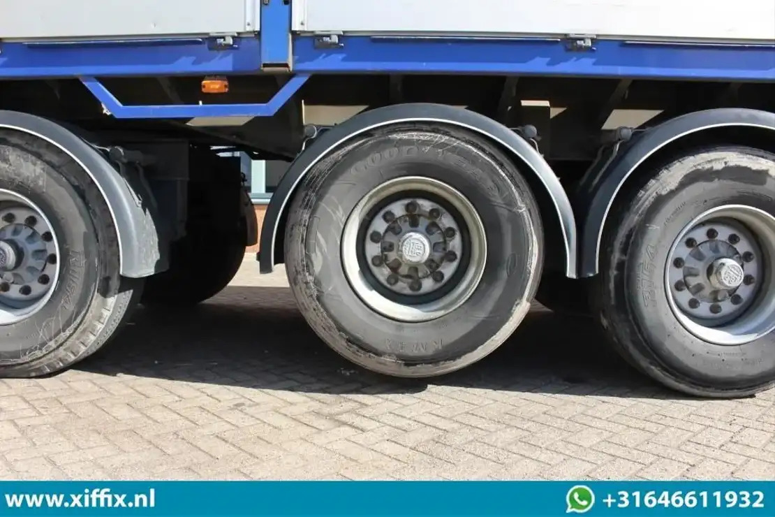 Semi-trailer flatbed Floor 3-ass. Steenoplegger met Kennis 14 ton/mtr. Kraan / 13425: gambar 10